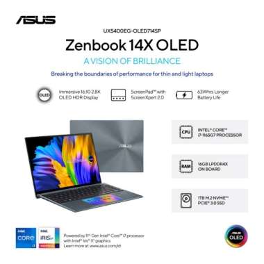 ASUS ZenBook 14X OLED UX5400EG-OLED714SP - Pine Grey