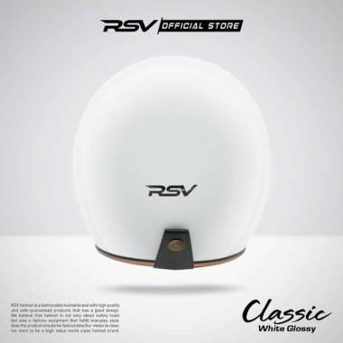 RSV Helmet - RSV HELM CLASSIC WHITE GLOSSY L