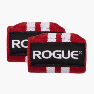 Rogue Wrist Wraps Red &amp; White Wrap Support Straps Strap Merah Putih 3"