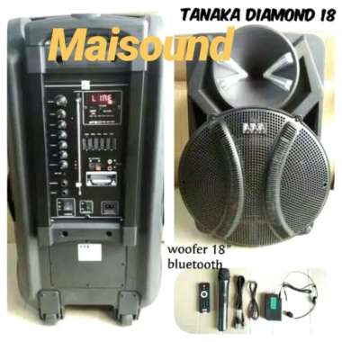 Sale Speaker Aktif 18 Inch Portable Tanaka Diamond 18 Diskon