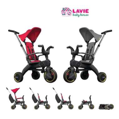 Doona Liki Trike S1-Sepeda Anak Lipat Roda Tiga Red