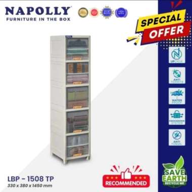 Locker Box Plas Tower Napolly Laci Susun 3 4 5 Tingkat Transparan - 5 Susun 5 Susun