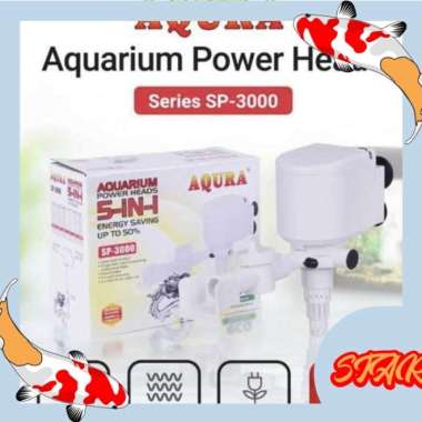 AQURA Pompa Air Celup Power Head AQURA SP 3000 SP3000 25 watt putih