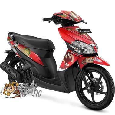 Decal Full Body Stiker Honda Vario 110 FI - Karbu - TECHNO tazmania VARIO 110 FI Merah