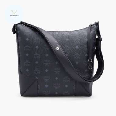 MCM Medium Klara Hobo Bag in Black - 100% Authentic