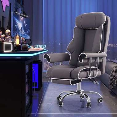 Kursi kantor Kursi Bos Kulit kursi hitam