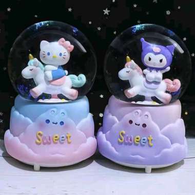 KOTAK MUSIK / SNOW BALL / BOLA SALJU / BOLA CRYSTAL KUROMI / SNOWBALL HELLO KITTY Hello Kitty