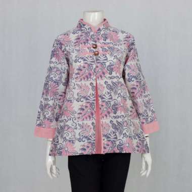 Blus pias koin 02 | Baju Kerja Batik Wanita | Langitjua Collection L Daun