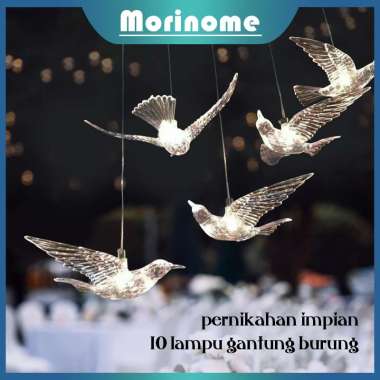 Lampu Burung Akrilik Dekorasi isi