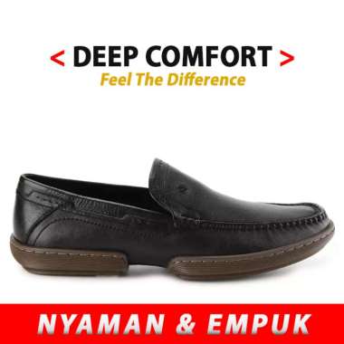 HM03 SEPATU PRIA LOAFER HUSH PUPPIES ORIGINAL LOAFERS KULIT ASLI ORI HITAM BLACK