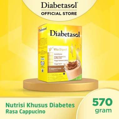 Promo Harga Diabetasol Special Nutrition for Diabetic Cappuccino 600 gr - Blibli
