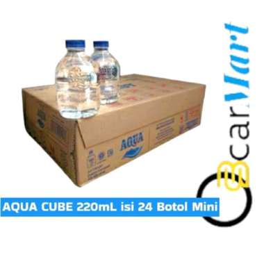 AQUA CUBE 220ML ISI 24 aqua botol imut