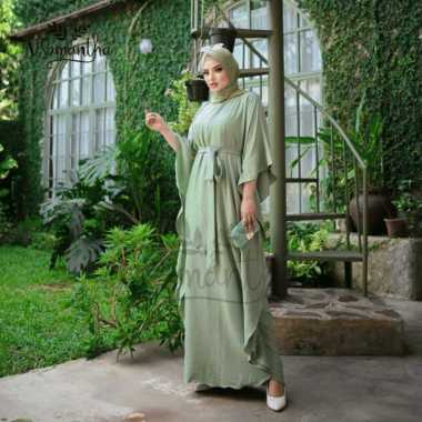 Gamis / Dress Kalong Crinkle Airflow Madina Sage Green