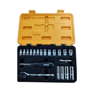 Krisbow Set 20 Pcs Kunci Sok Sq 1/4 Inci 4-14 Mm Lrsos3