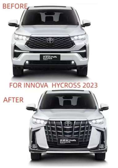 Toyota Innova Zenix Bodykit Facelift ke Toyota Alphard 2023 +pasang