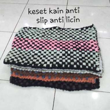 Keset Kaki Kain Anyam Tebal / Lap Kaki Kain / Keset Kain Anti Selip