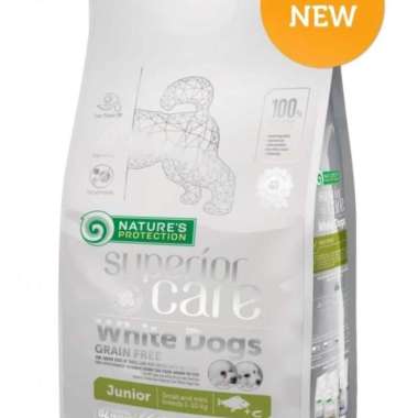 Nature Protection White Dog Junior Small Breeds White Fish