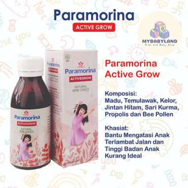 Paramorina Madu Herbal Anak | Activegrow | Upbrainina | Pickyeater | OBP | Paracana Active Grow Stan