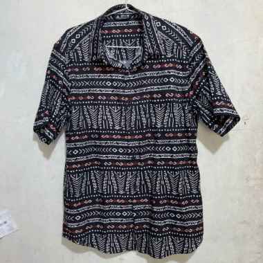 EIGER KEMEJA BATIK PRIA X-TRIBES SS - BLACK XL