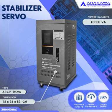 Stabilizer Arakawa 10 - 20 KVA Servo Motor/Soft Start/Regulator 20 KVA