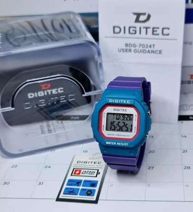 Jam Tangan Wanita Digitec 7024 Digital DG7024 biru ungu