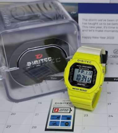 Jam Tangan Wanita Digitec 7024 Digital DG7024 Kuning