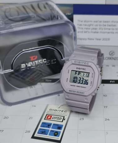 Jam Tangan Wanita Digitec 7024 Digital DG7024 Ungu