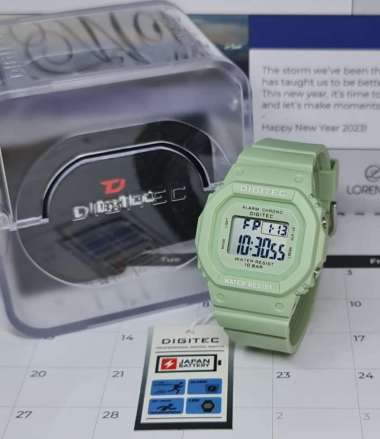 Jam Tangan Wanita Digitec 7024 Digital DG7024 Hijau
