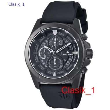 Original 100% Jam Tangan Pria Sporty Crono JONAS JASMIN Garansi resmi Hitam