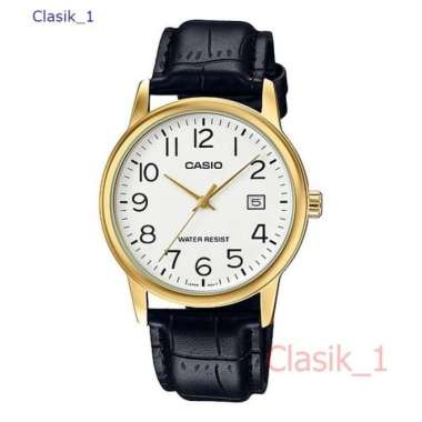 Original 100%!! CASIO MTP-V002GL-7B2UDF Jam Tangan Pria Tali Kulit