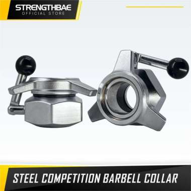 Competition Barbell Collar STRENGTHBAE Steel Bar Collars Lock Locks