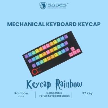 KeyCap SADES Mechanical Rainbow 37Key for Keyboard Mechanical SADES