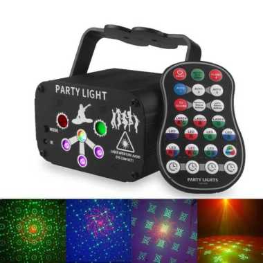 Alien Lampu Proyektor Disco Laser LED RGB 5W with Remote Control