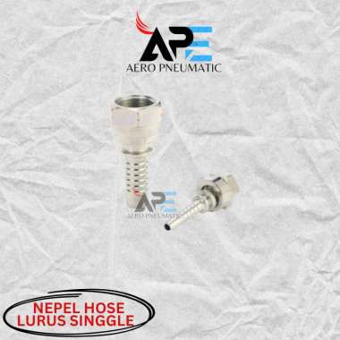 3/4" Fitting Hose Straight Hydraulic NJ 12-12 Single Hex 3/4 Inch
