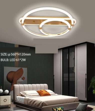 FL 1406B LAMPU PLAFON MODERN MINIMALIS RING BULAT 56CM RUANG TAMU