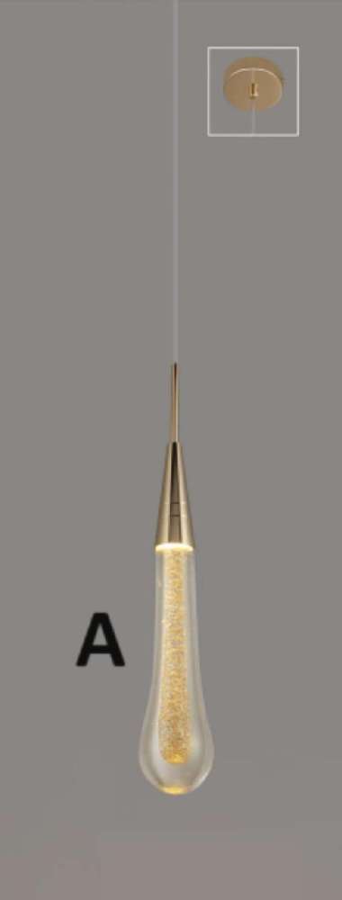 FL 1659 LAMPU GANTUNG AIR MATA TEAR DROP MINIMALIS MODERN DEKORASI A