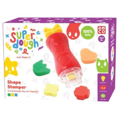 Emco 106128N Super Dough Activity Shape Stamper Set Multicolor