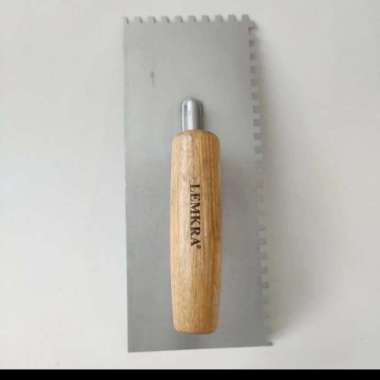 Raskam Gigi LEMKRA Roskam Alat Acian Aci Semen Plester Metal 28 cm