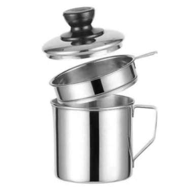 GELAS SARINGAN MINYAK OIL POT SHINKO 12 CM/ WADAH TEMPAT DAN SARINGAN MINYAK GORENG