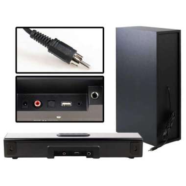 KLW Soundbar Bluetooth Active Speaker Stereo Bass Subwoofer 80W S22 Speaker Aktif Pintu Laptop Full 