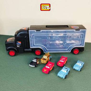 Mainan Anak Truck Container DIY PR-17491 Isi Mobil Kecil Merk Premium Truck Bego