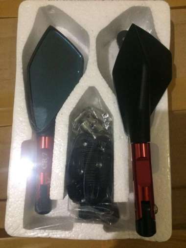 Spion tomok cnc universal fairing warna merah