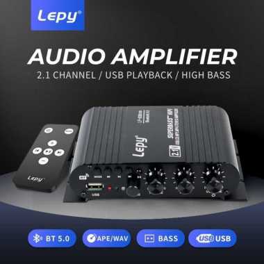 Lepy Audio Amplifier Bluetooth USB HiFi Sound Booster with Remote