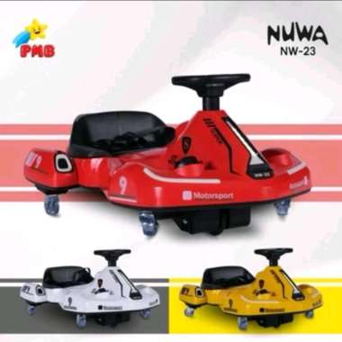 Mainan Anak Mobil Aki Gokart PMB NUWA NW23 Gokart Aki NW 23 Merah