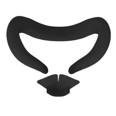 Silikon VR Cover Face Mask Quest 3 / Eye Mask for Quest 3 Silicone Hitam