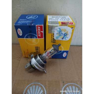 Bohlam Bola Lampu Depan Motor Vixion - Mx King - Byson - Scoopy - Verza Aspira 100% Asli