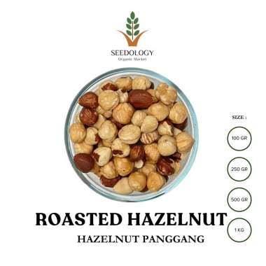 Roasted Hazelnut 500gr - Kacang Hazelnut Panggang