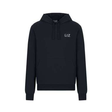[12.12 Dealcember] EA7 (Emporio Armani) Logo Core Identity Hoodie Navy Blue White Blue L