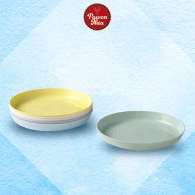 IKEA KALAS PIRING MAKAN PLASTIK FOOD GRADE 1 SET ISI 6