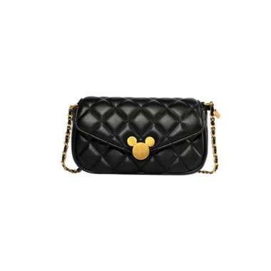 Mesuca Disney Mickey Grid Chain Shoulder Bags - Black